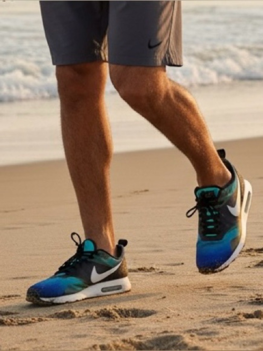 Nike Air Max Tavas Print 'Blue Gradient' Athletic Running Sneakers Sz 8